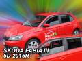 Deflektory - Škoda Fabia III Combi od 2014 (+zadné rovné)